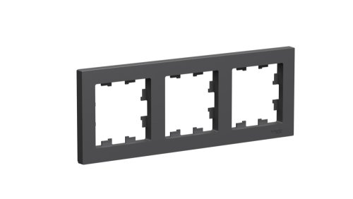 Рамка универсальная Systeme Electric AtlasDesign 3-м. базальт фото Рамка универсальная Systeme Electric AtlasDesign 3-м. базальт картинка